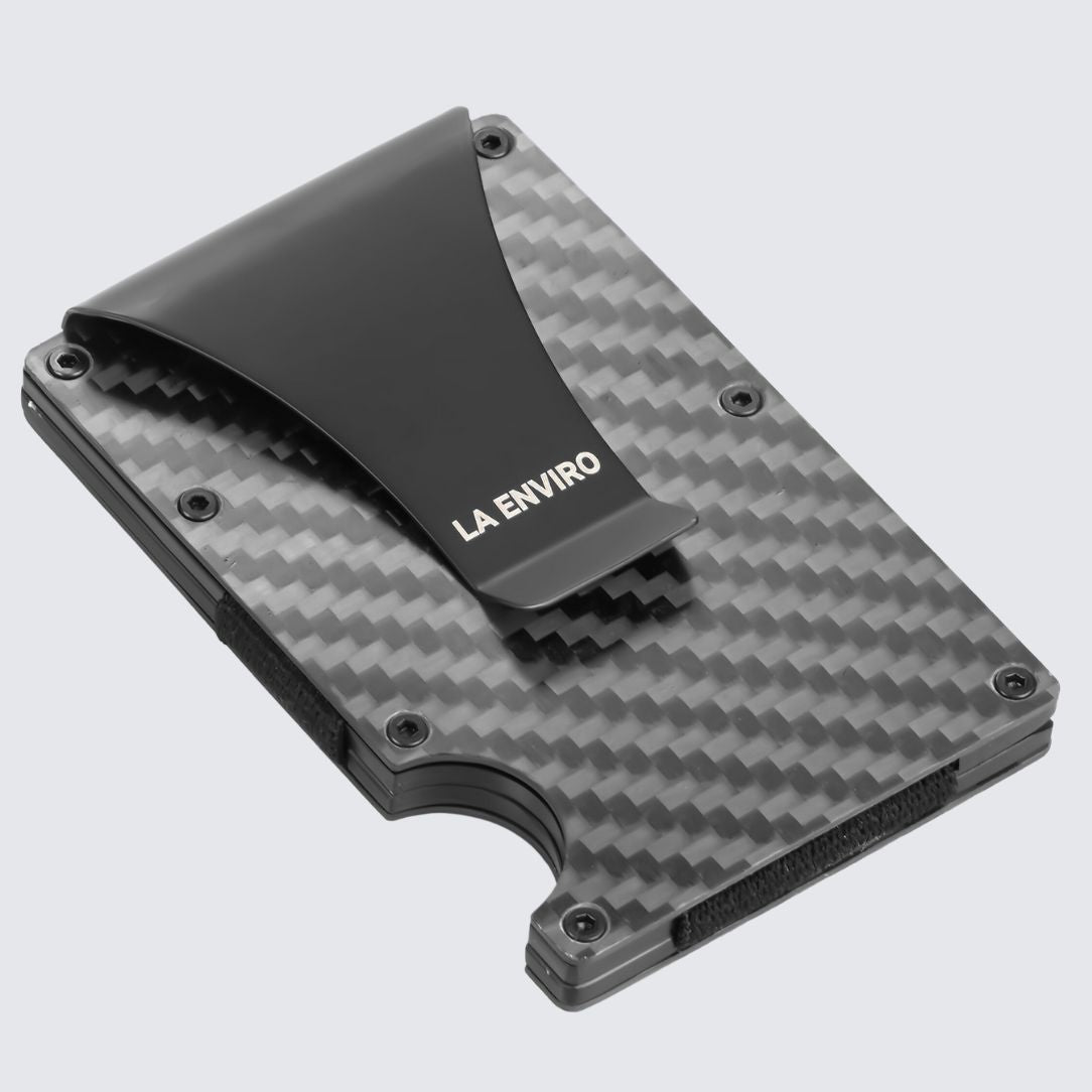 Minimalist Unisex Metal Wallet Carbon Fiber