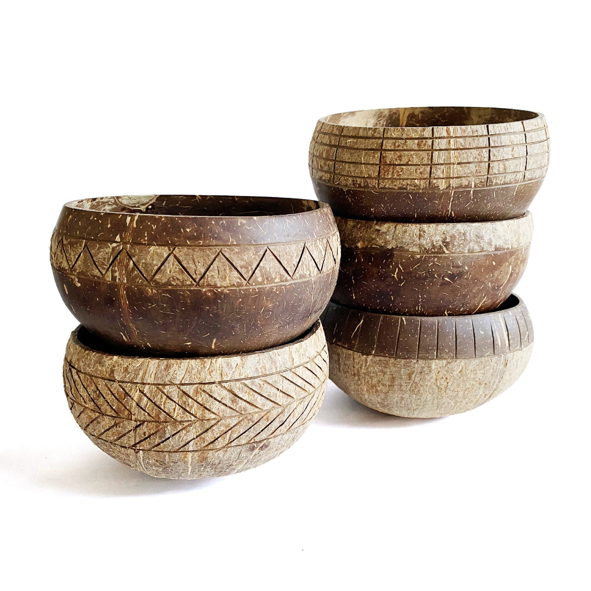 carved Jumbo coconut bowls