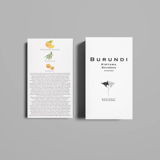 Burundi Kiryama Washed (Single Origin Espresso)