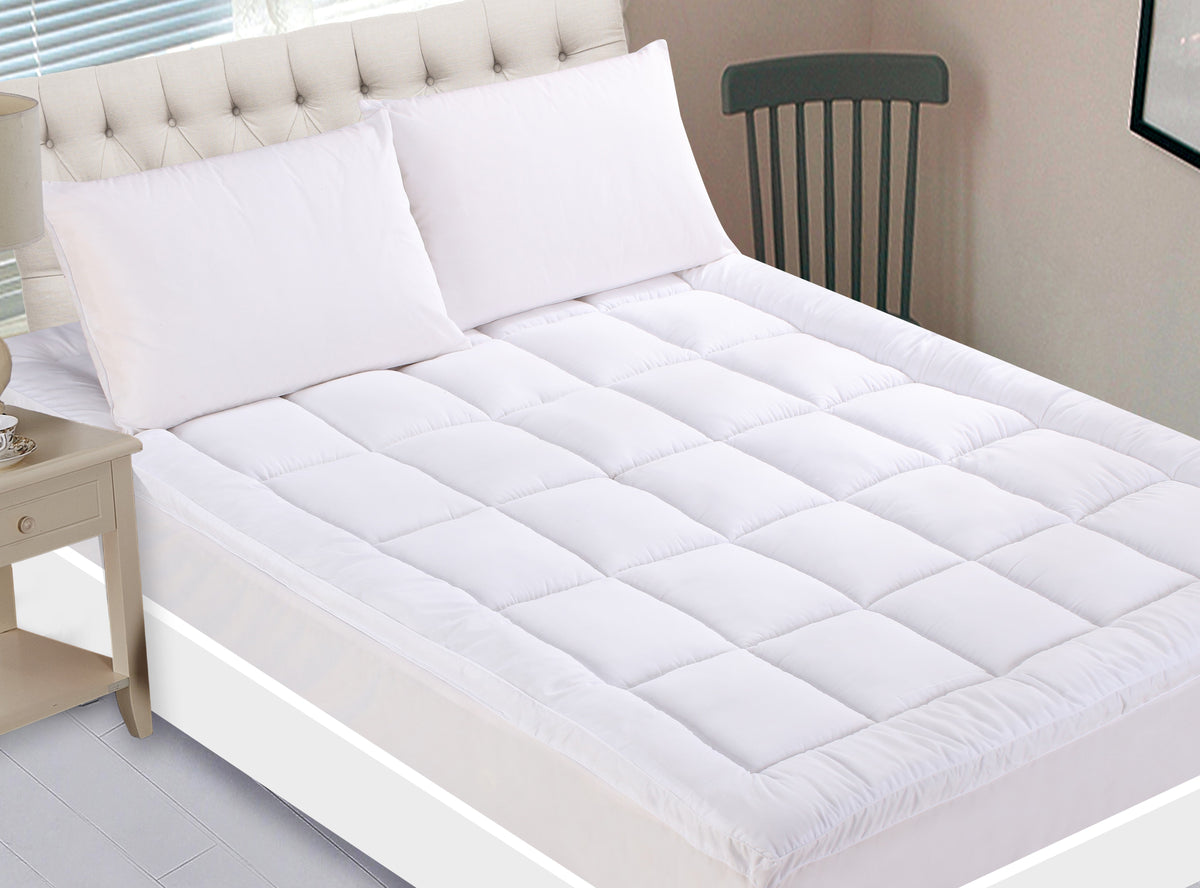 Bamboo Cotton Fitted Mattress Topper
