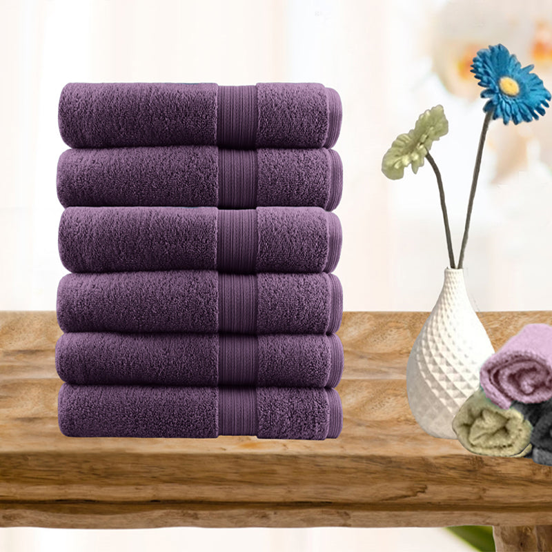 6 Pieces Ultra Light Cotton Hand Towels