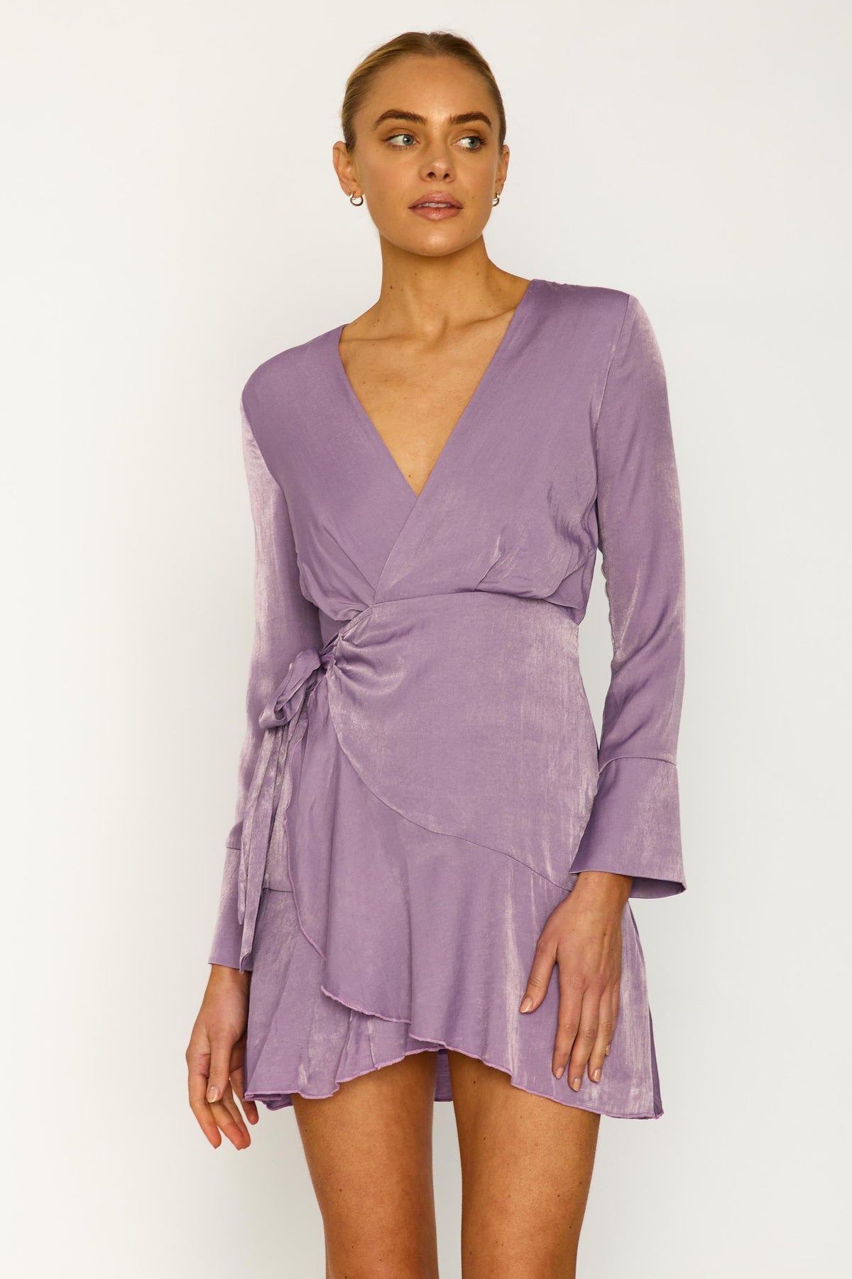 Leanne Wrap Dress - Lilac