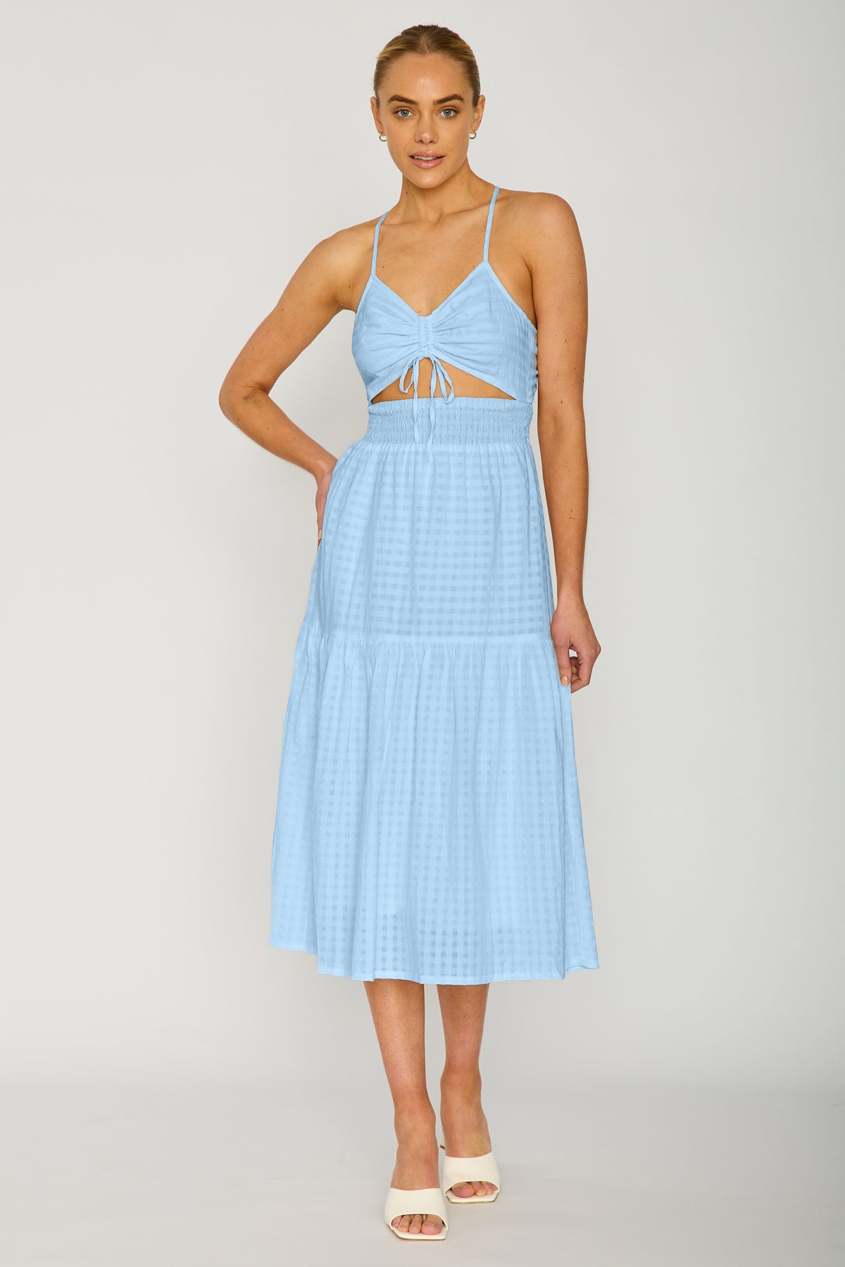 Harriet Summer Dress- Blue