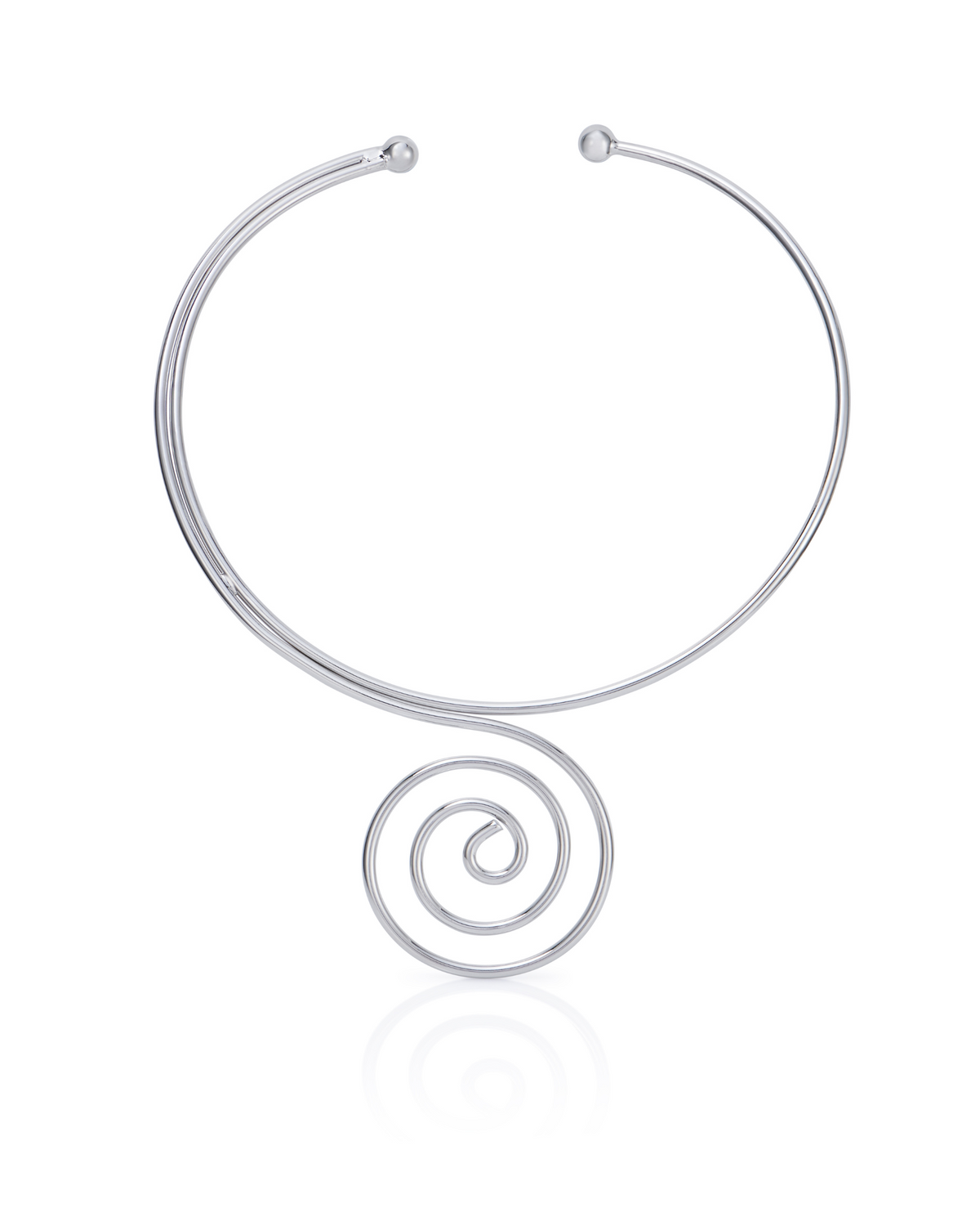 Spiral Necklace I Silver