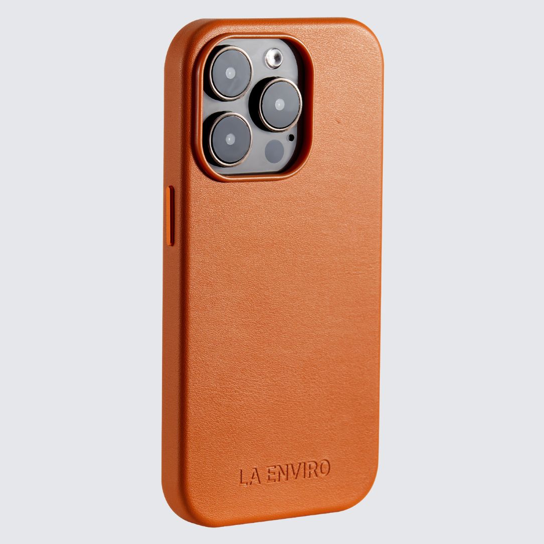 iPHONE 14 PRO VEGAN LEATHER CASE WITH MAGSAFE - TAN