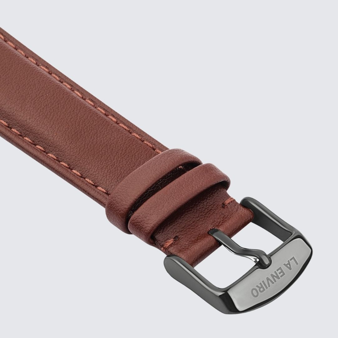 BROWN VEGAN LEATHER  STRAP | 20MM