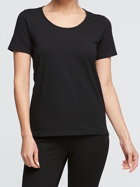 Essential Organic Cotton Tee - Round Neck Black