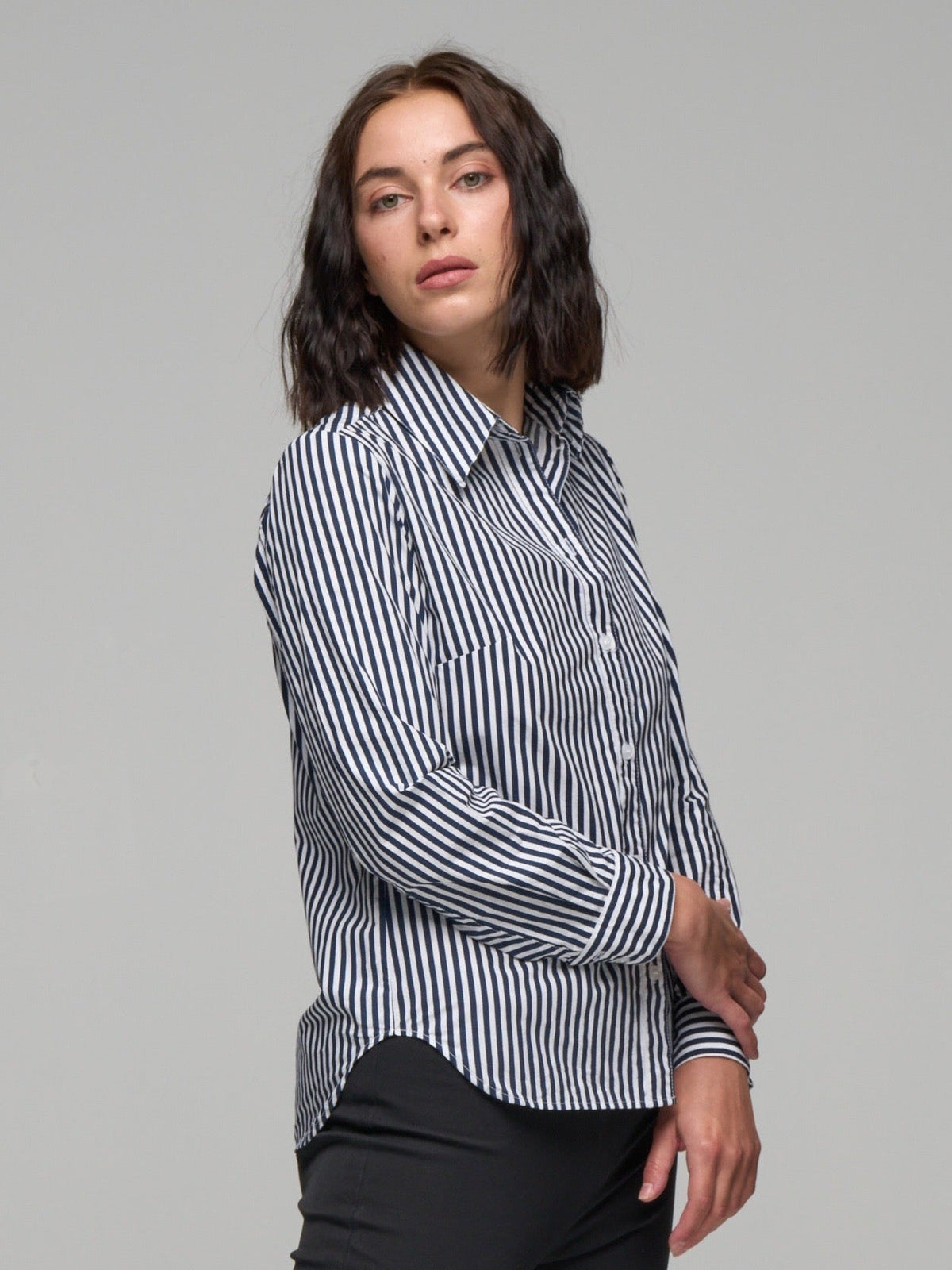 Navy Stripe Shirt