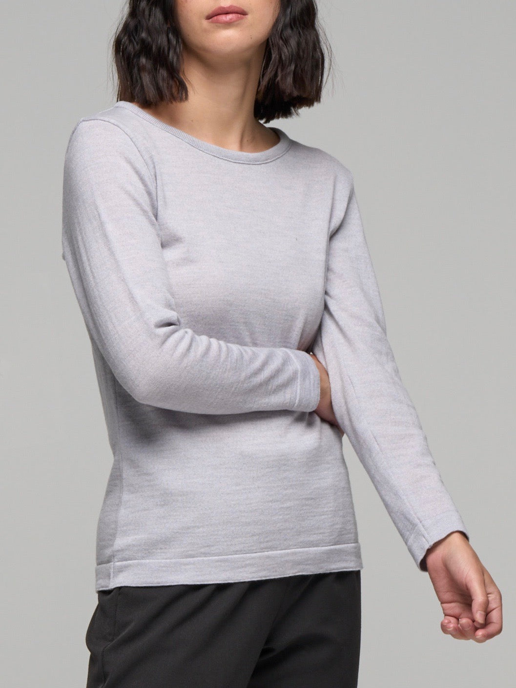 Join The Crew Knit in Pale Grey