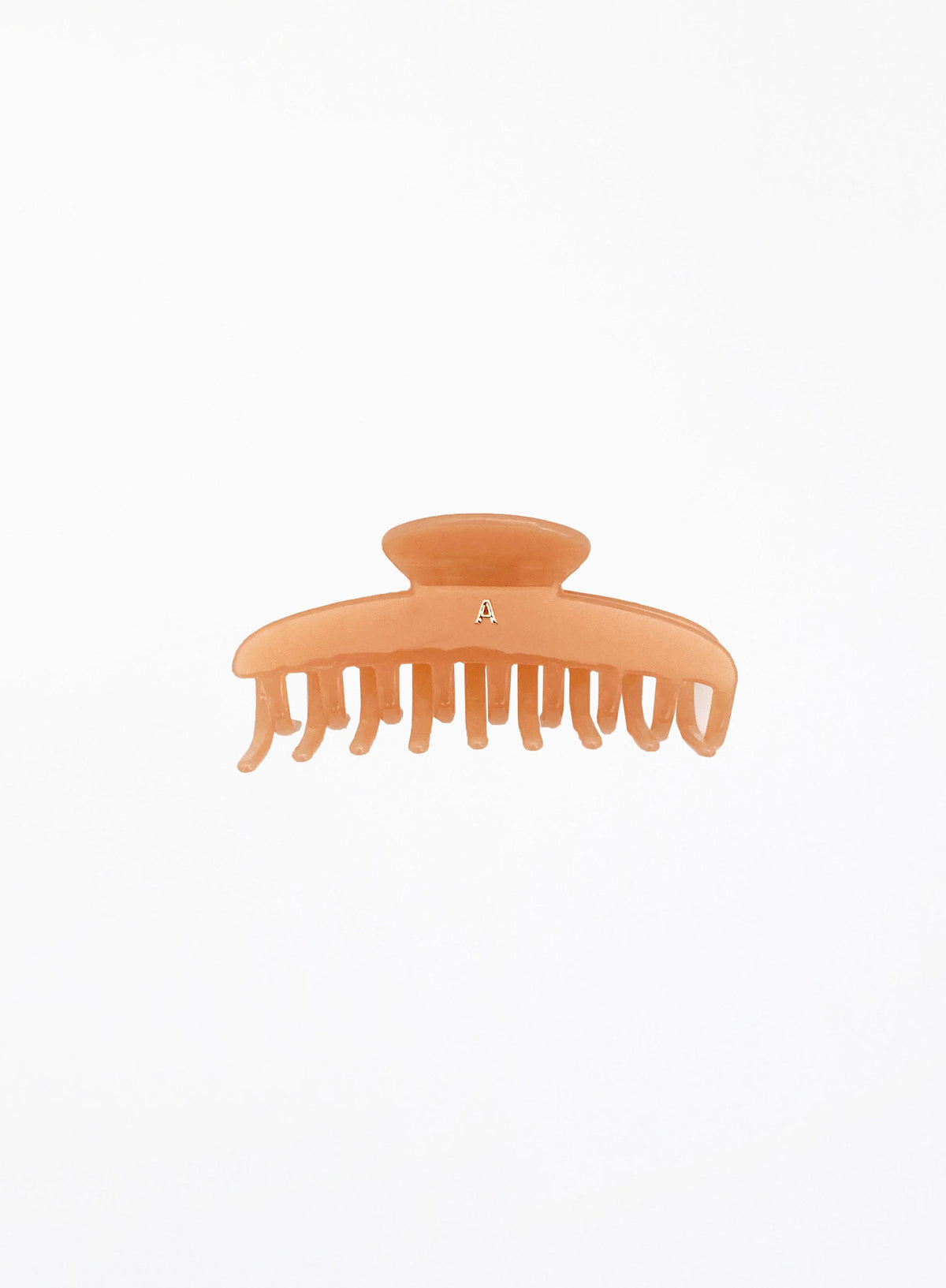 Asha Cellulose Acetate Hair Claw - Peach