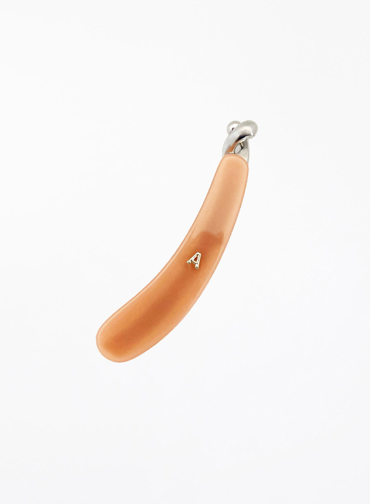 Liv Cellulose Acetate Banana Clip - Peach