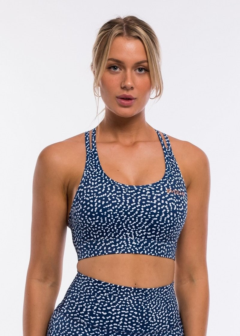 Speckle Sports Bra - Navy