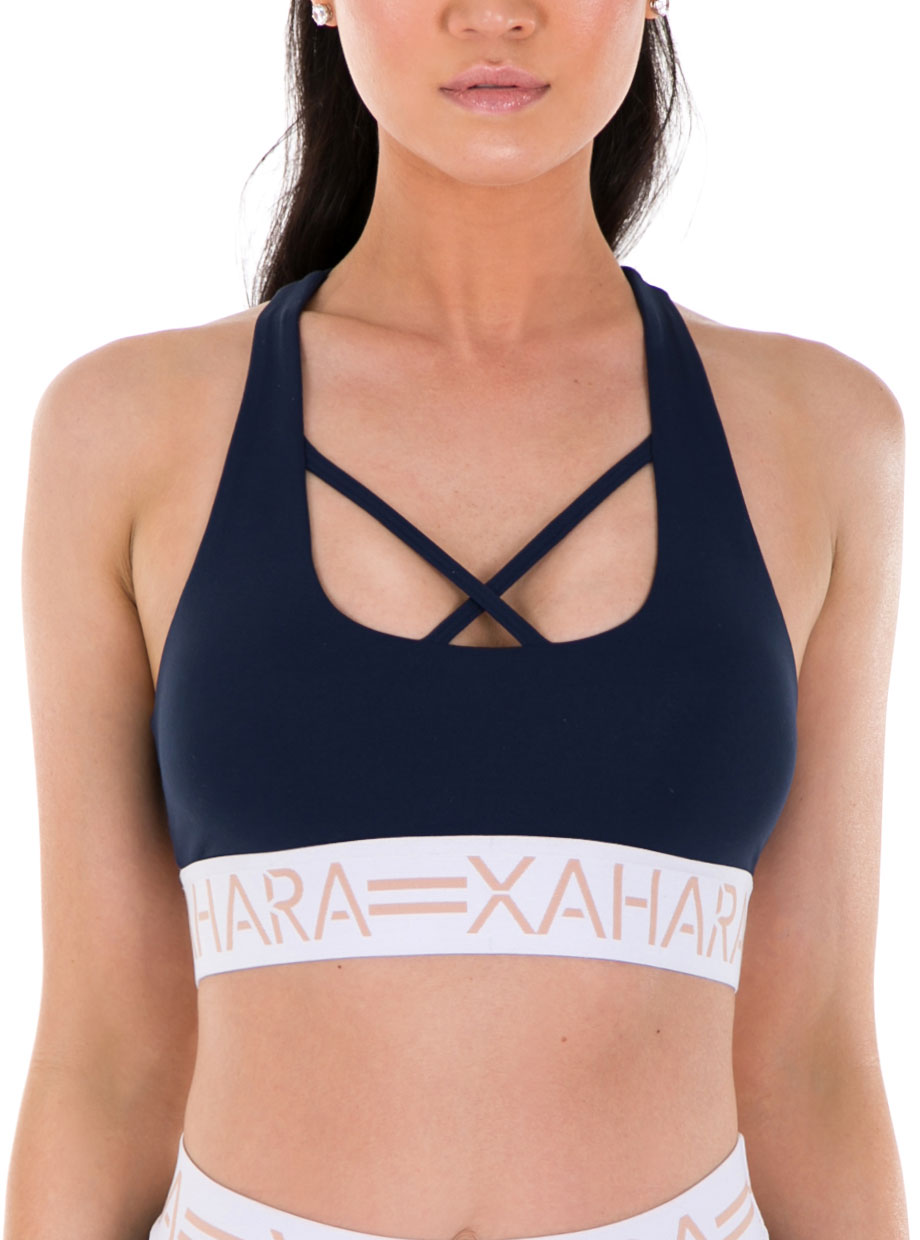 Chloe Sports Bra - Navy - Xahara Activewear