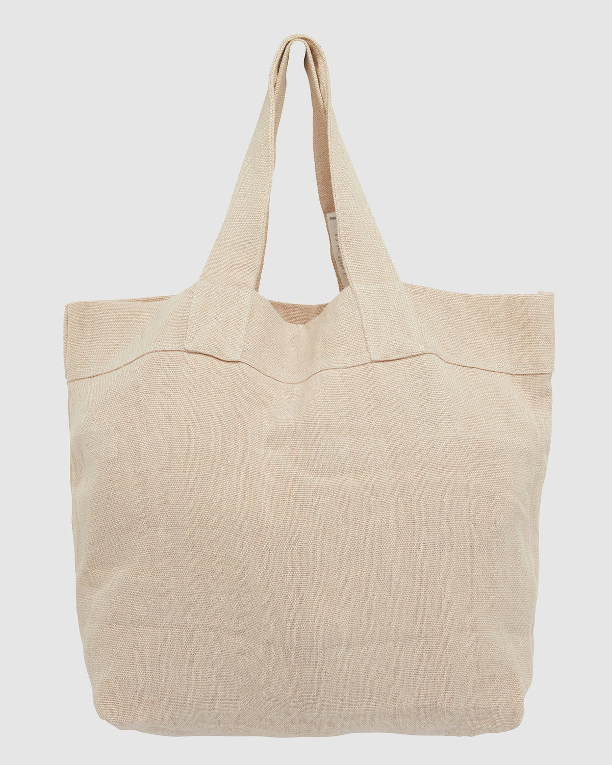 The Linen Tote Bag Cobblestone, Hand Loomed Linen Accessories, Sustainable & Ethically Made Accessories, Made For Good, Cloth & Co. 