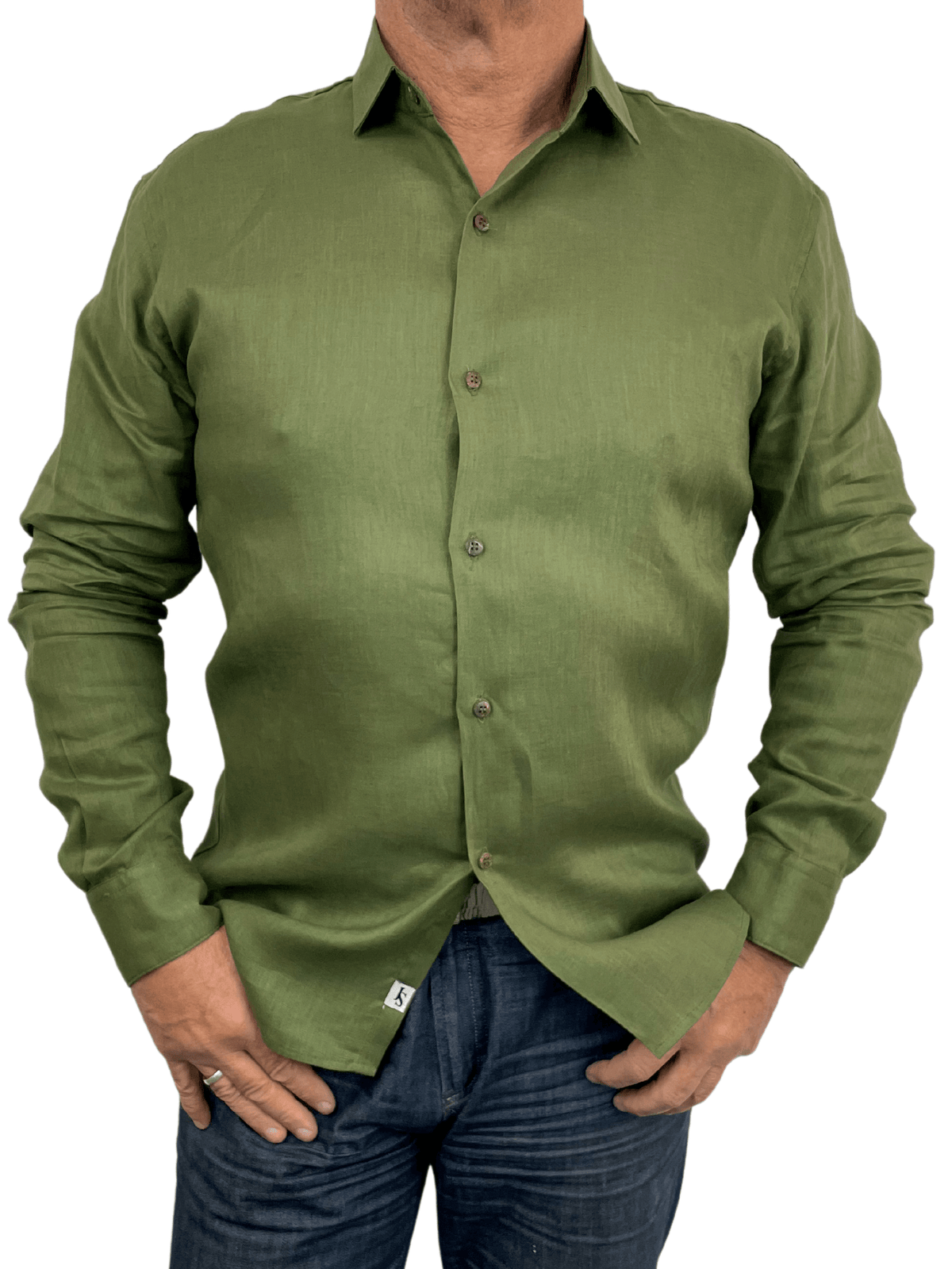 Byron Bay Crocodile Linen L/S Shirt