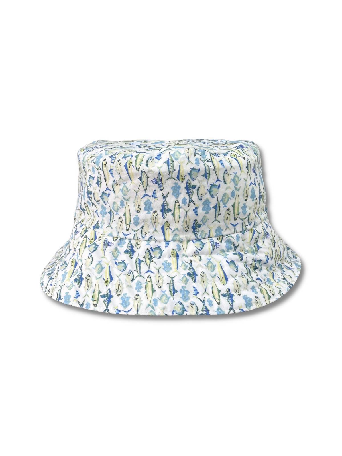 Fish Bucket Hat - Blue/Yellow