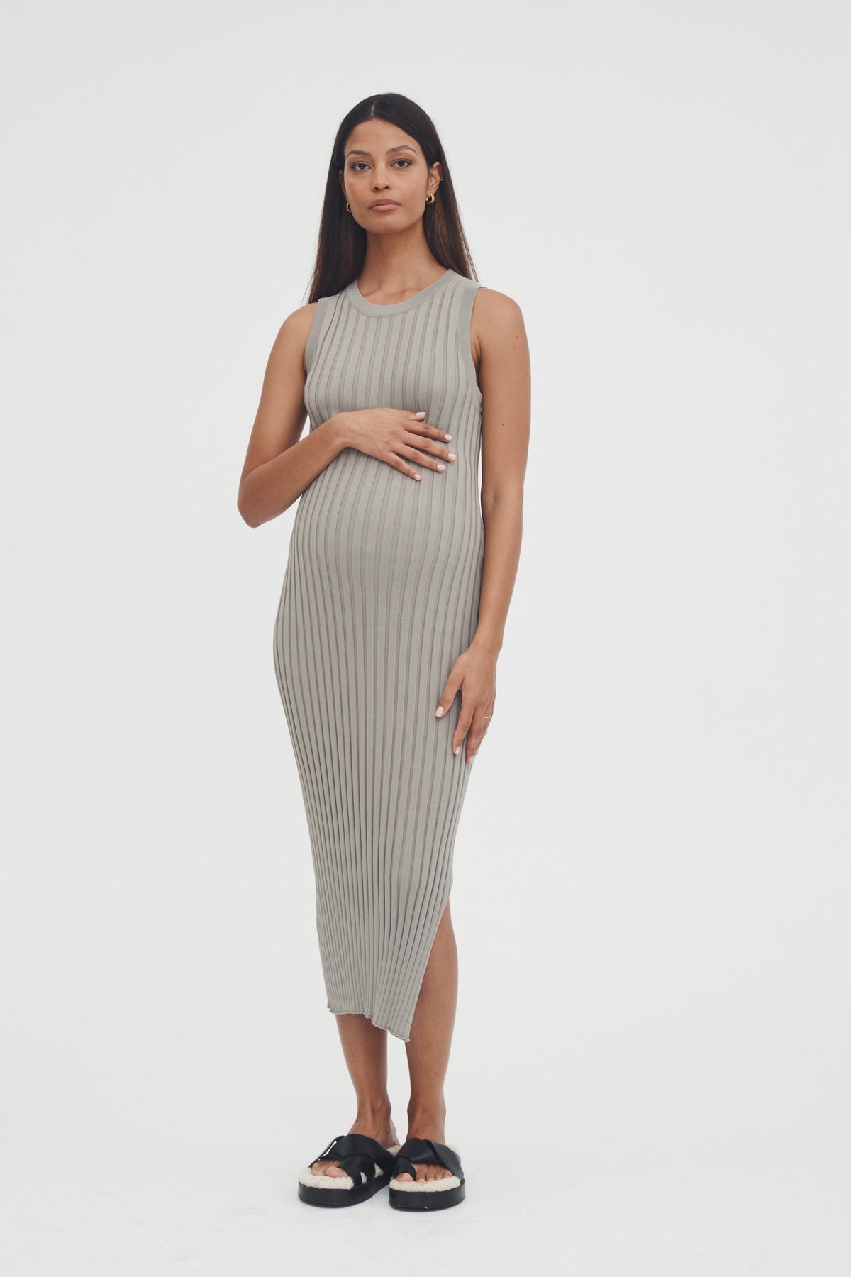 Baby Shower Dress (Sage) 1