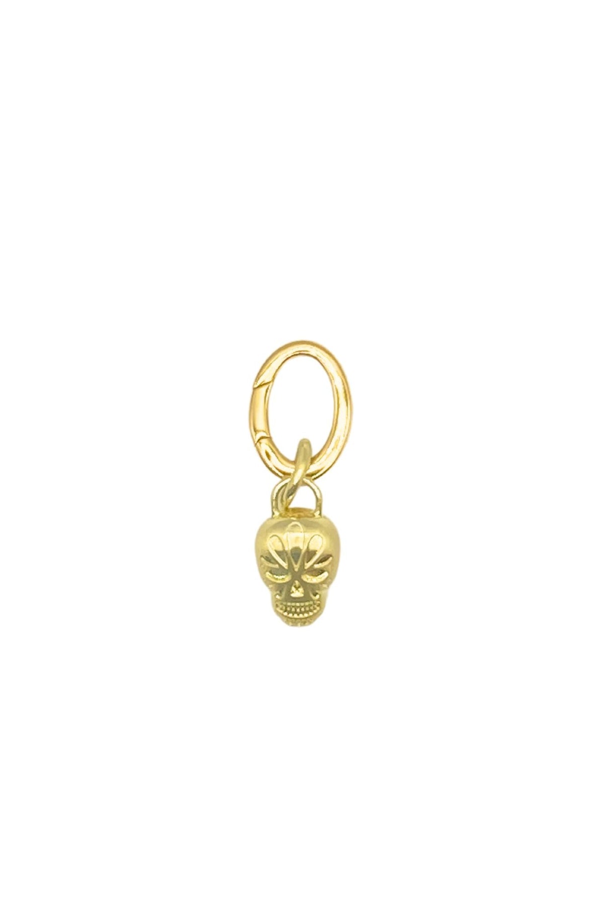 Gold Skull Bag Charm