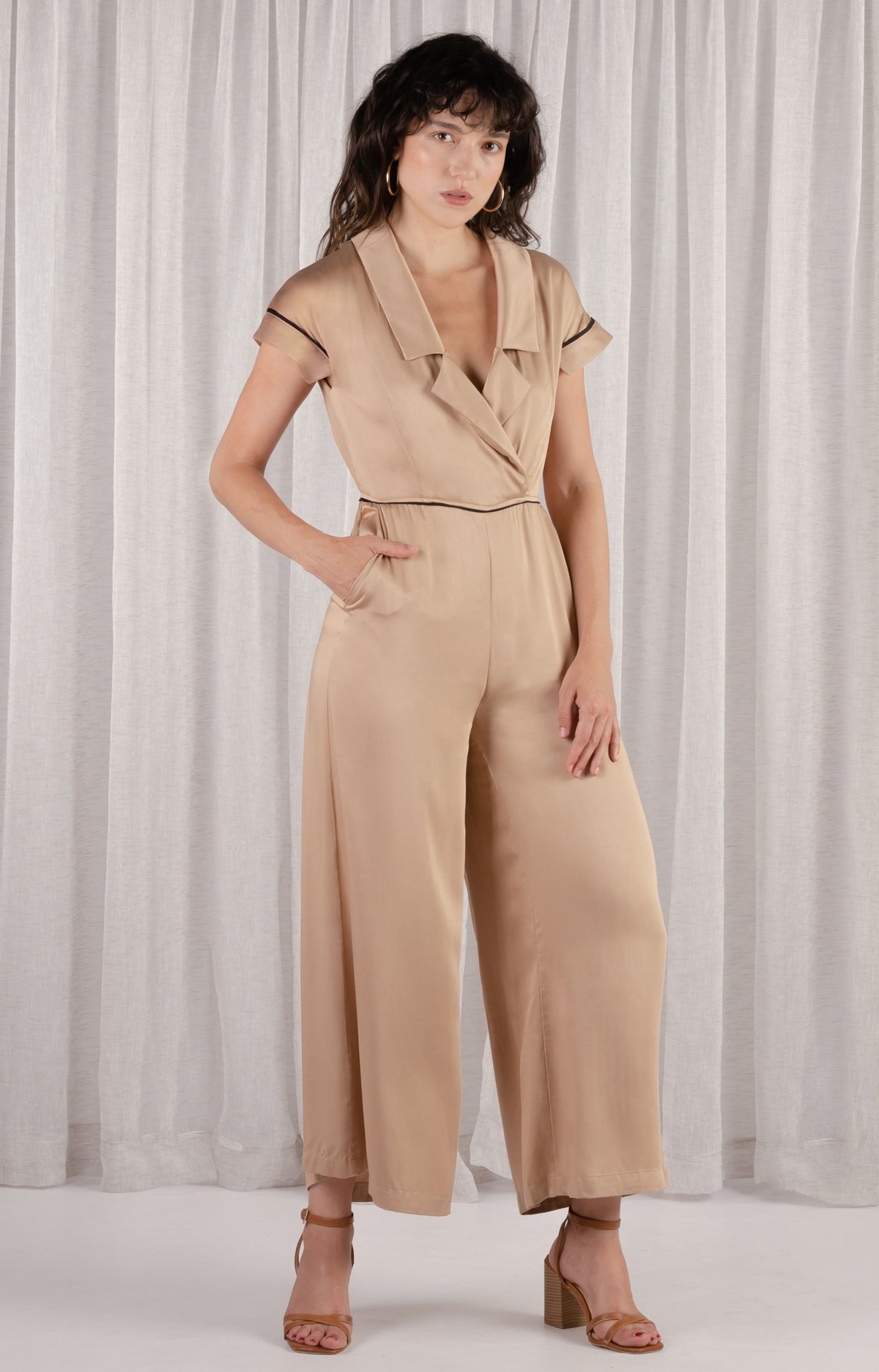 Gozo Jumpsuit - Latte