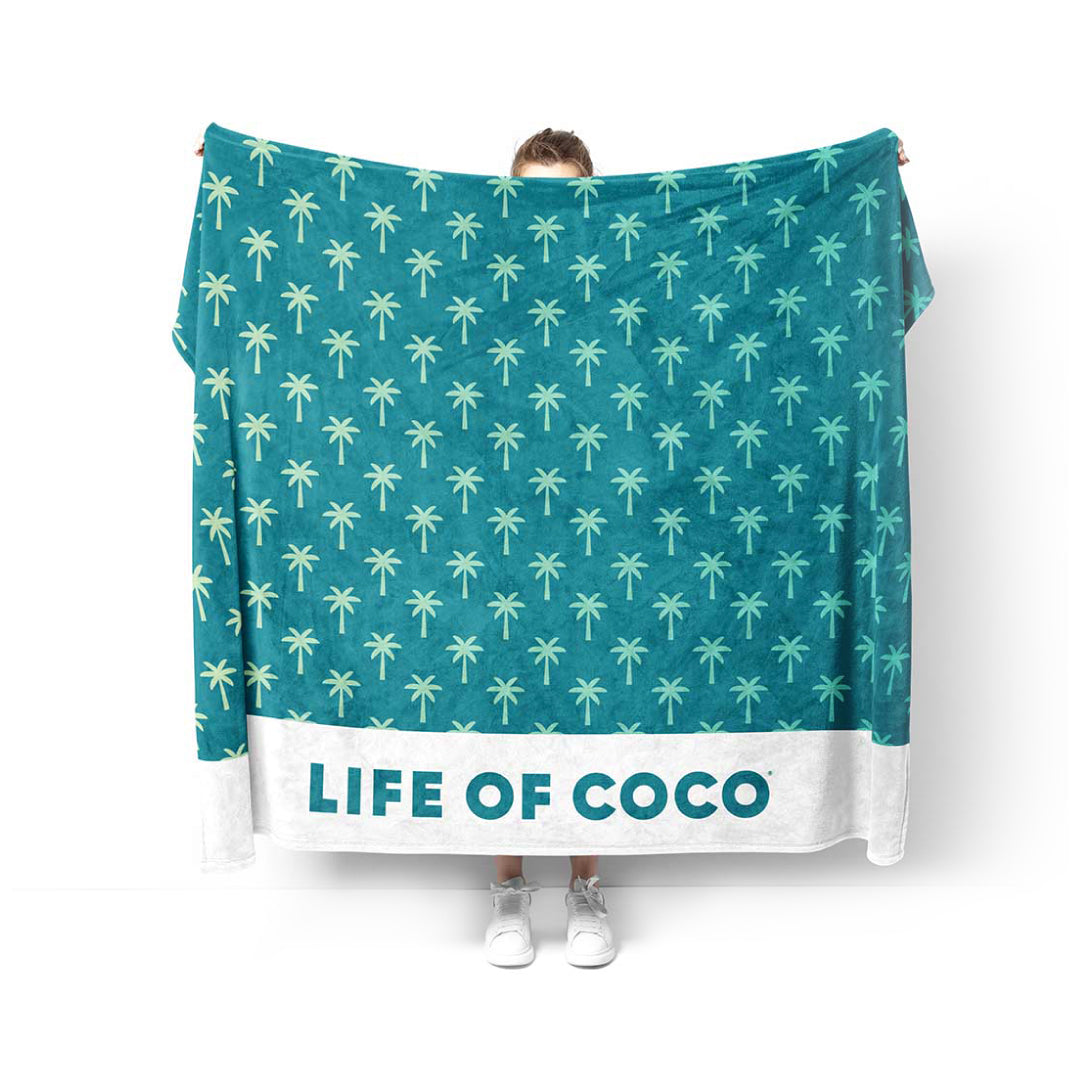 Life of Coco sand-free beach towel tropical palm tree