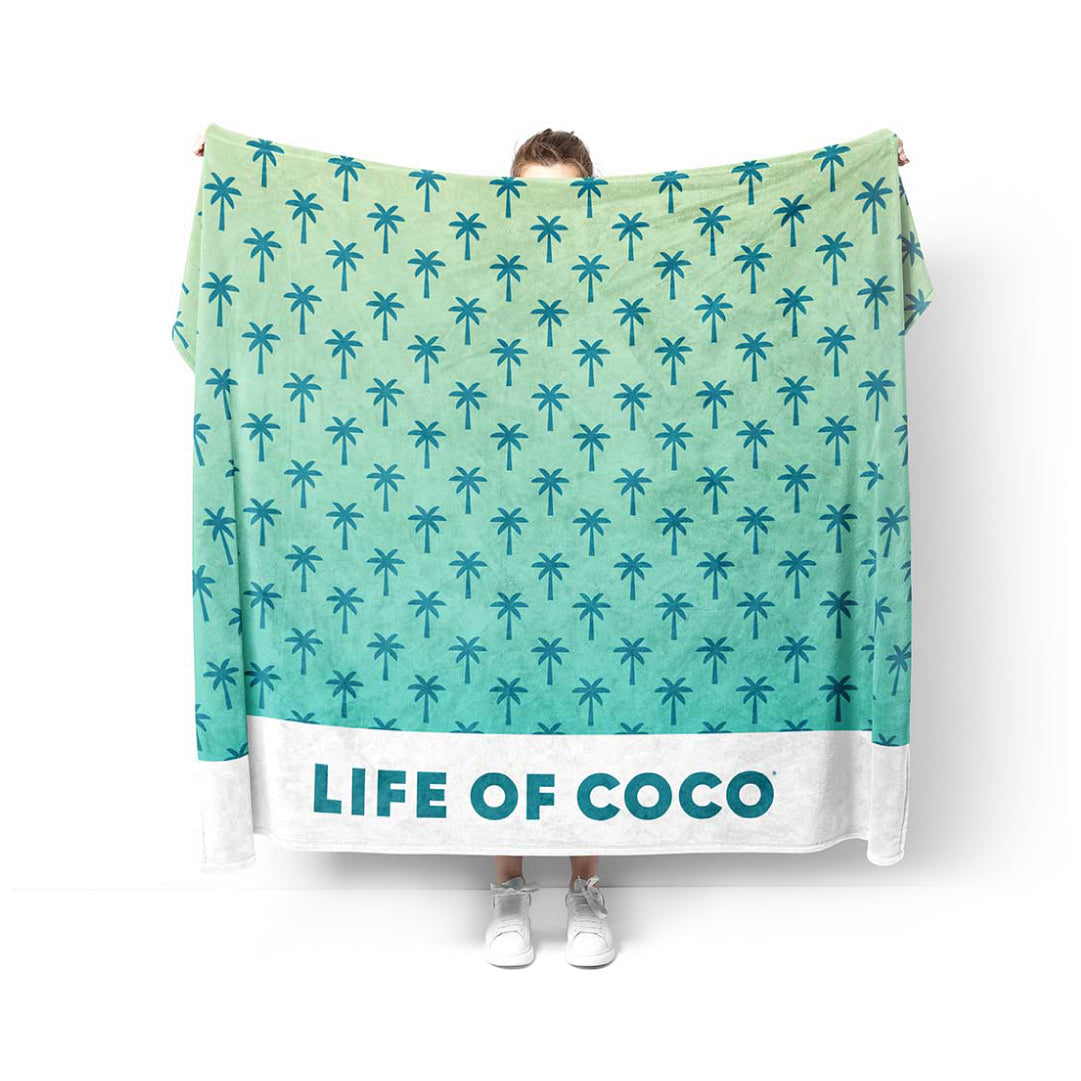 Life of Coco sand-free beach towel tropical palm tree