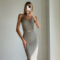 Khaki bodycon midi dress shop