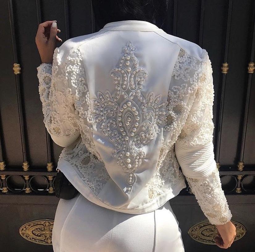 MARGARET White Lace Dressy Jacket Local Threads