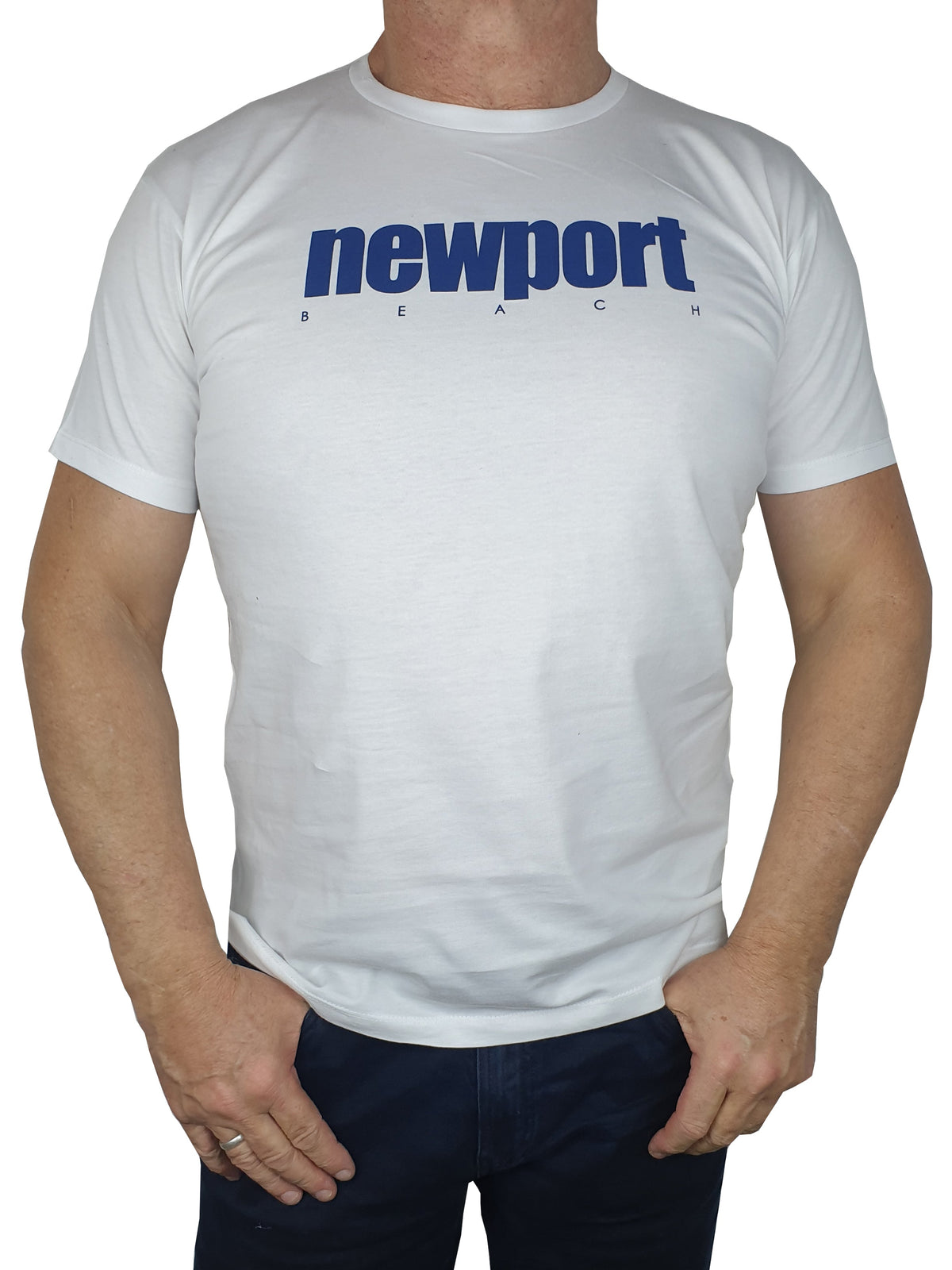 Newport White Printed T-Shirt