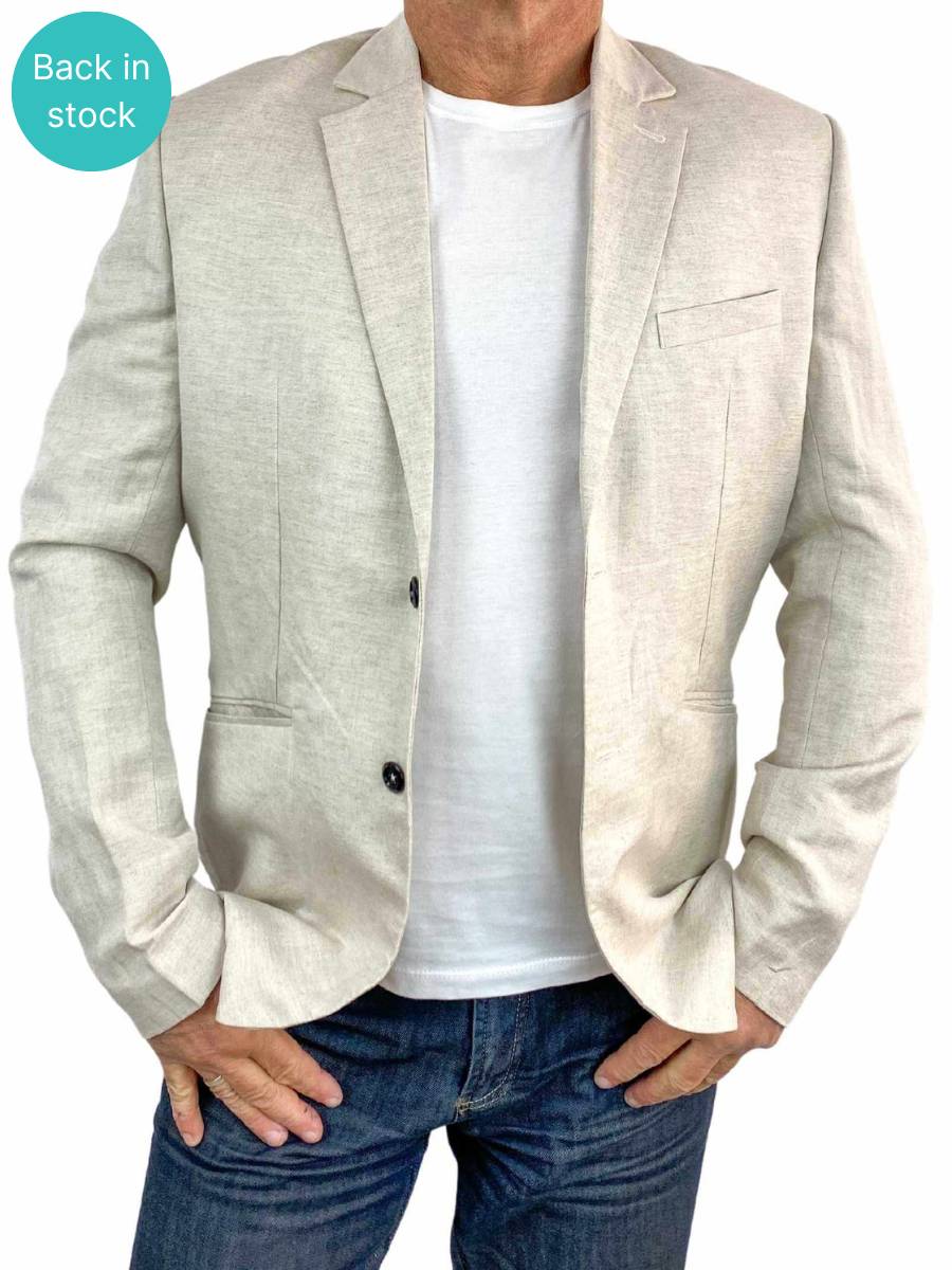 Oatmeal Linen Jacket