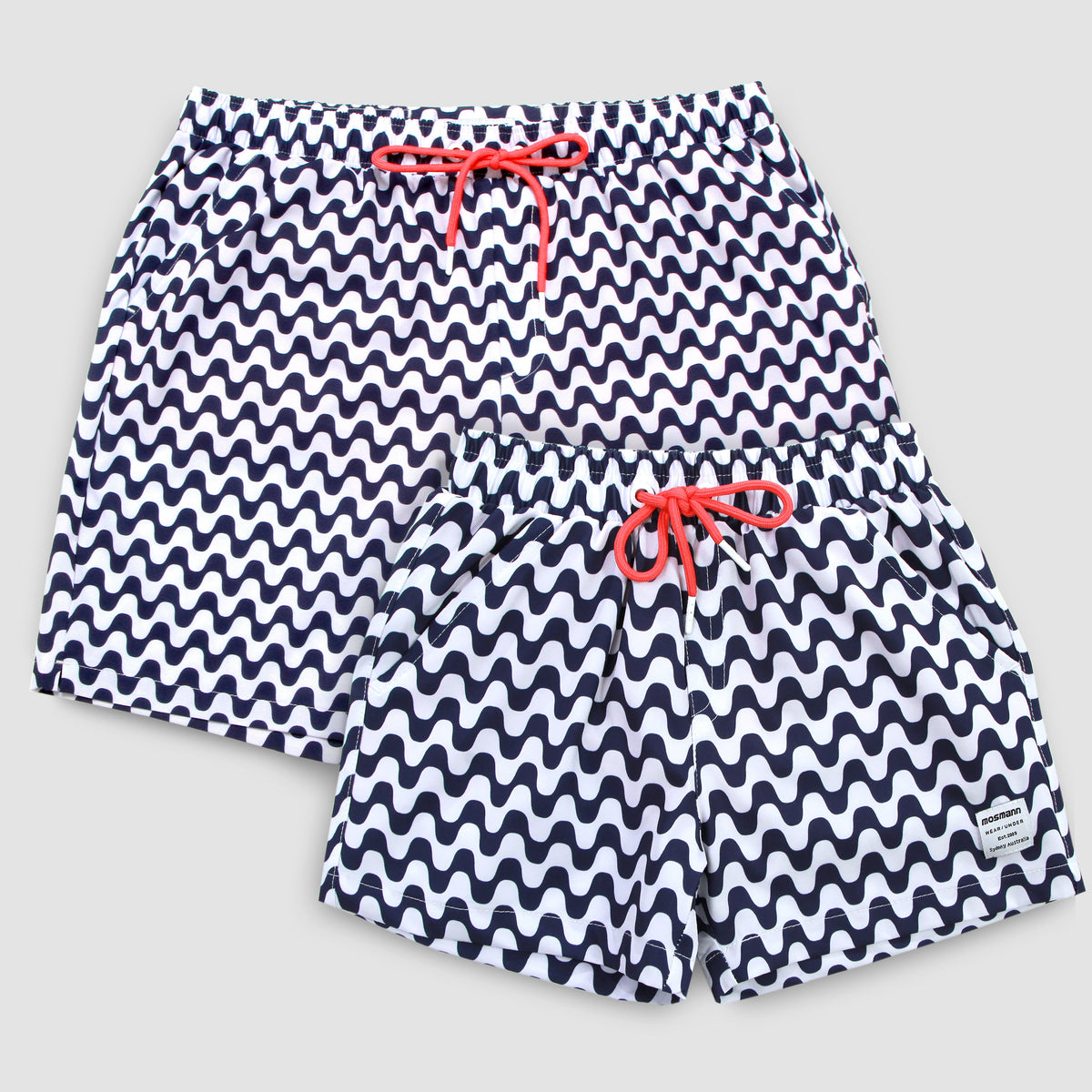 Father and Son Matching swim shorts - Ola (Navy)