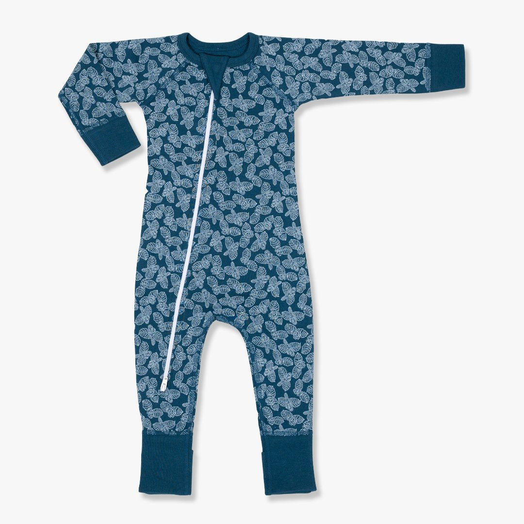 Reverse Hazelnut Zip Romper - Sapling Child Australia