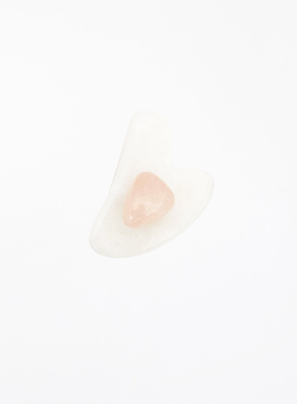 Anais Clear Quartz Rose Quartz Gua Sha Tool