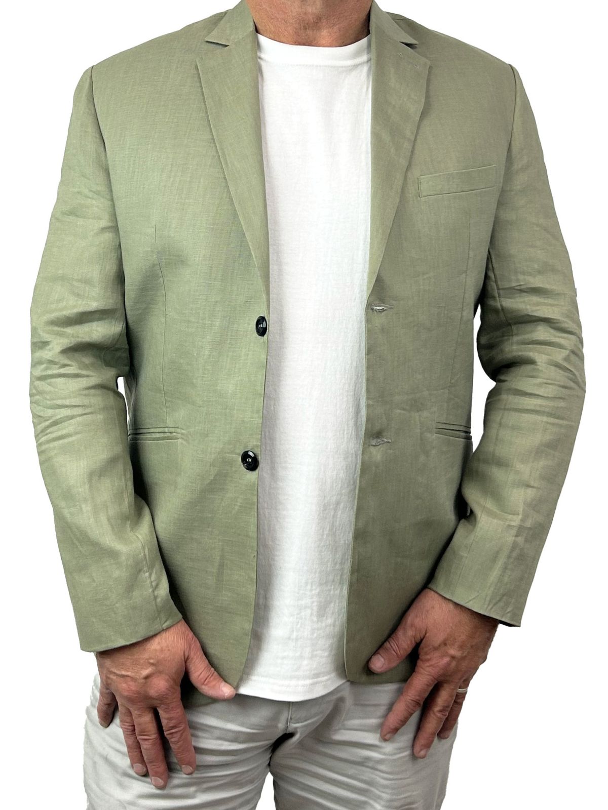 Sage Linen Jacket