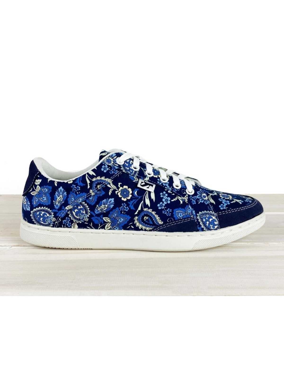 Indigo Paisley Shoe - Navy