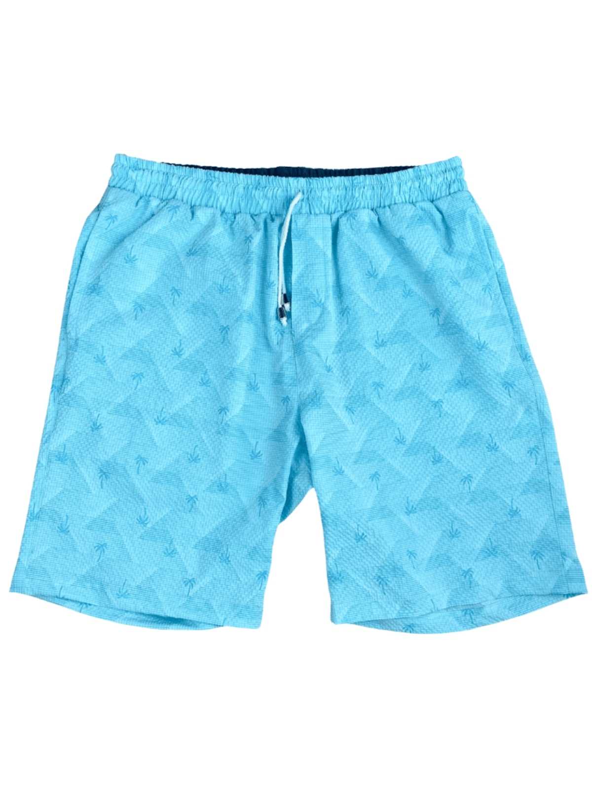 Tahiti Hawaiian Cotton Short - Blue