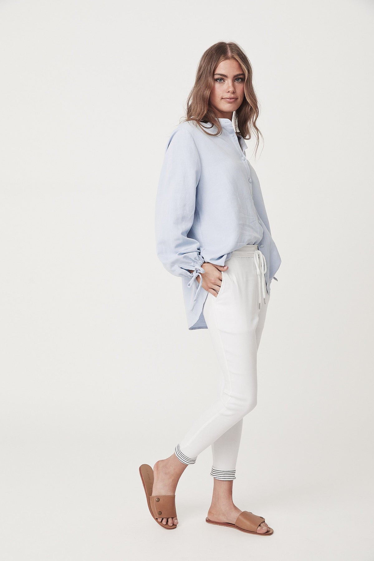 The Linen Shirt (Ash Blue)