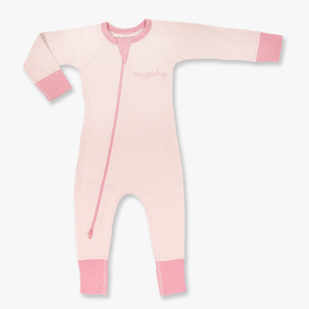 Pink Snugglebug Zip Romper - Sapling Child Australia