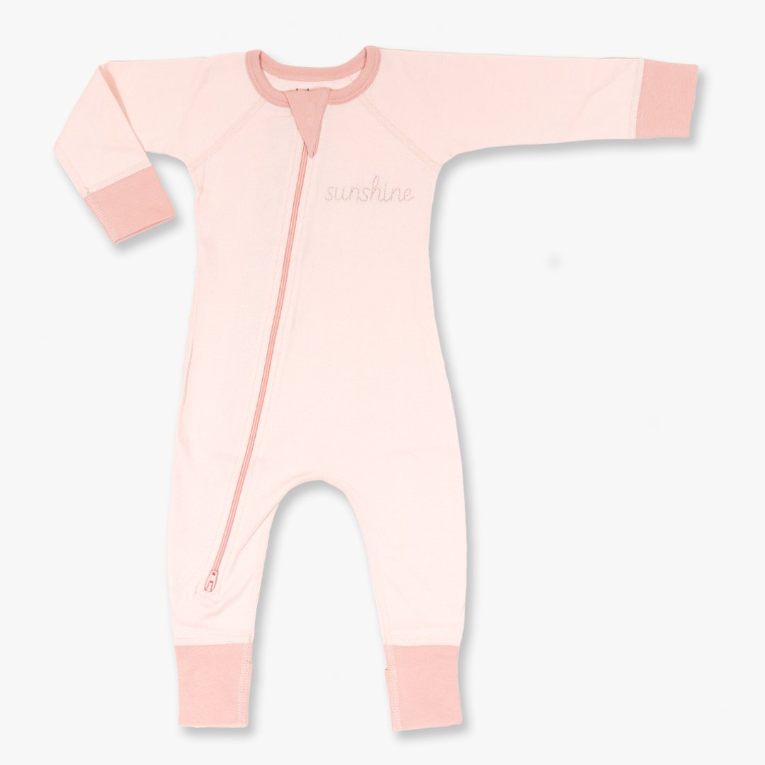 Pink Sunshine Zip Romper - Sapling Child Australia