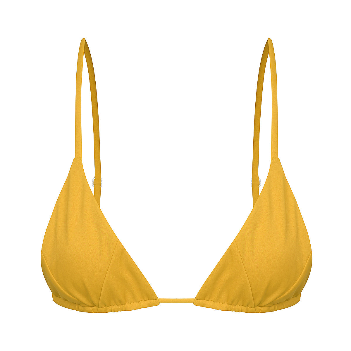 Savana  triangle bikini Top in Mustard - Tshala Swim.