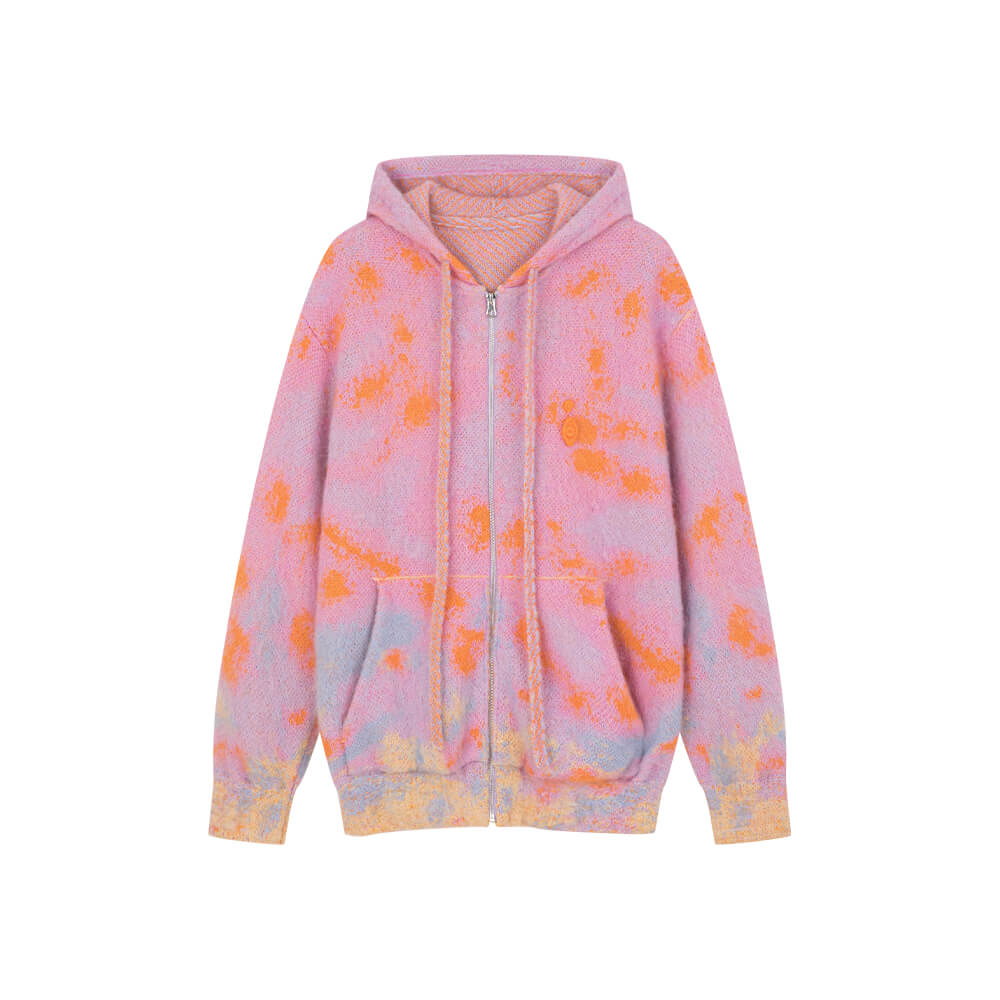 Hooded Pastel Fluffy Jacket