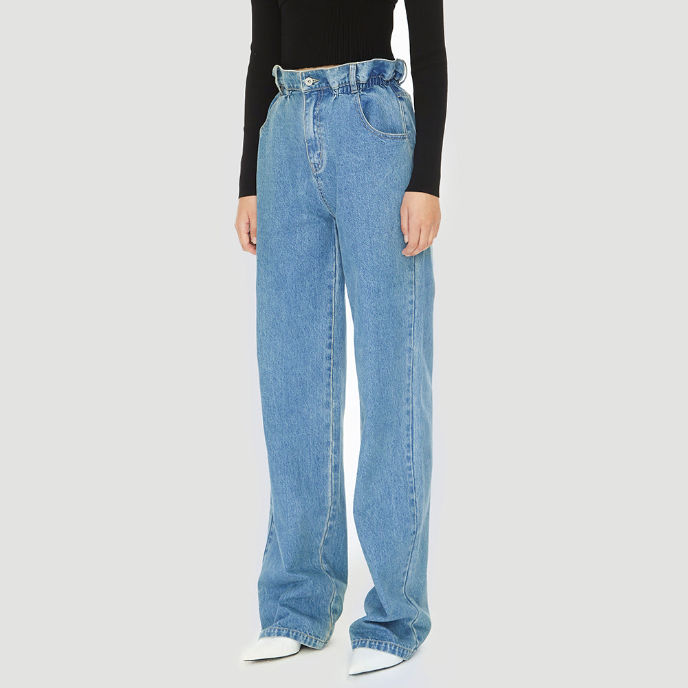 Londyn Nipped-in high-rise straight-leg jeans