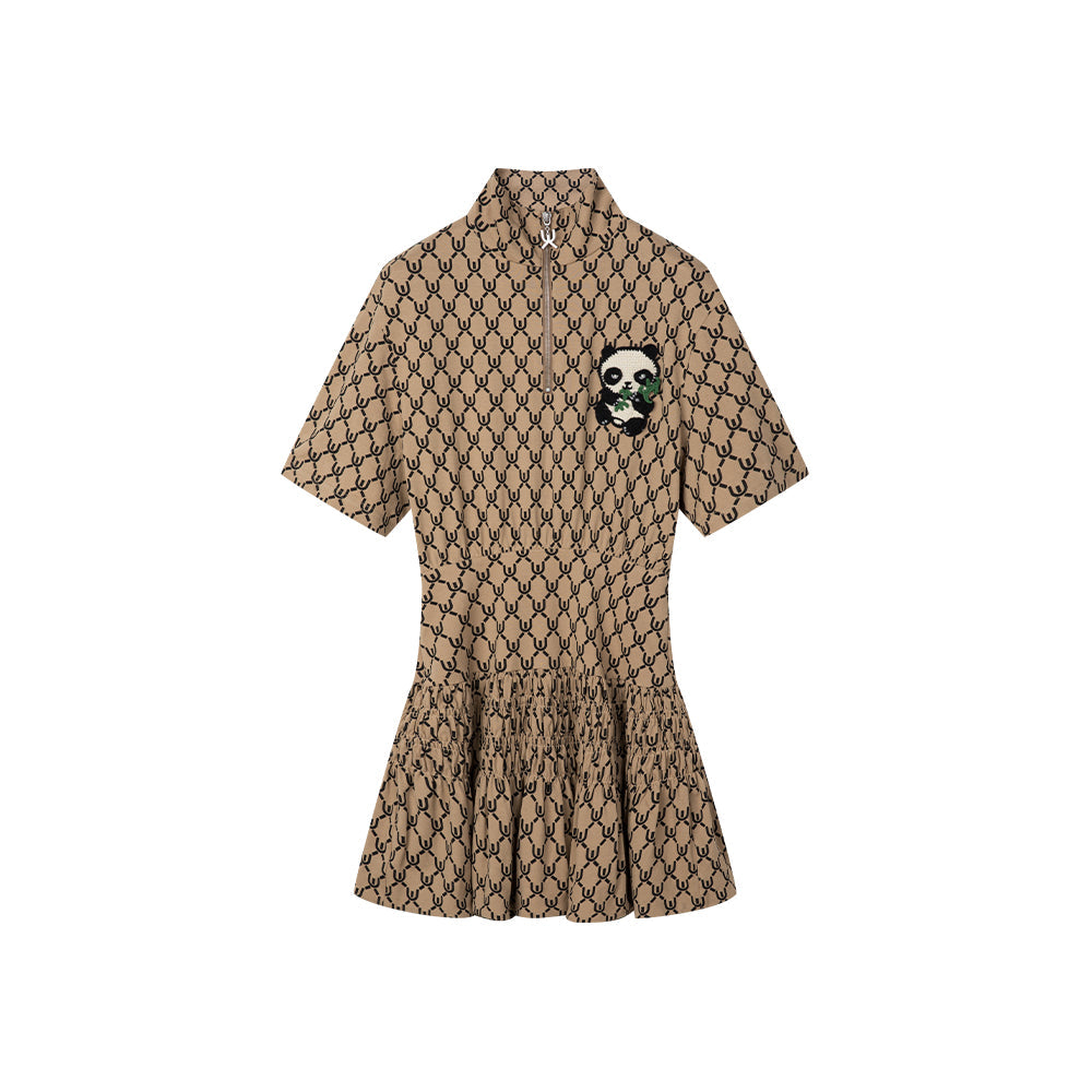 Classic UOOYAA Patterned Polo Dress