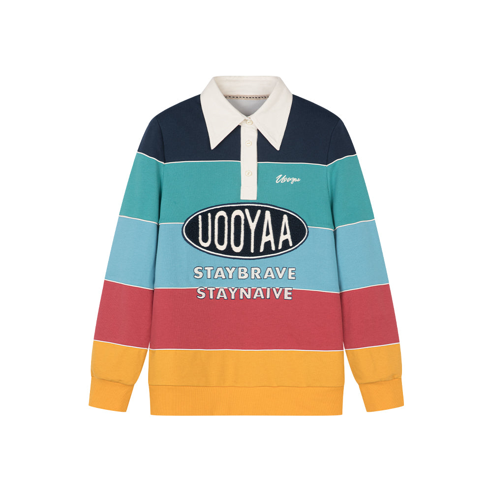 Rainbow Striped Sweatshirt