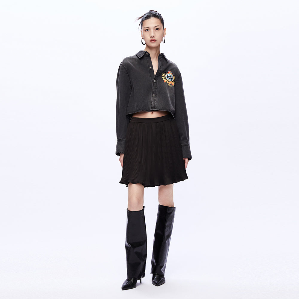 Black A-Line Skirt