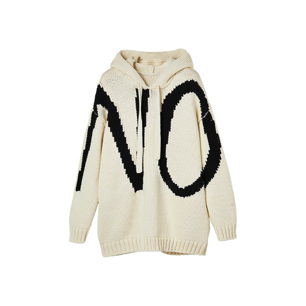 Letter Hooded Sweater