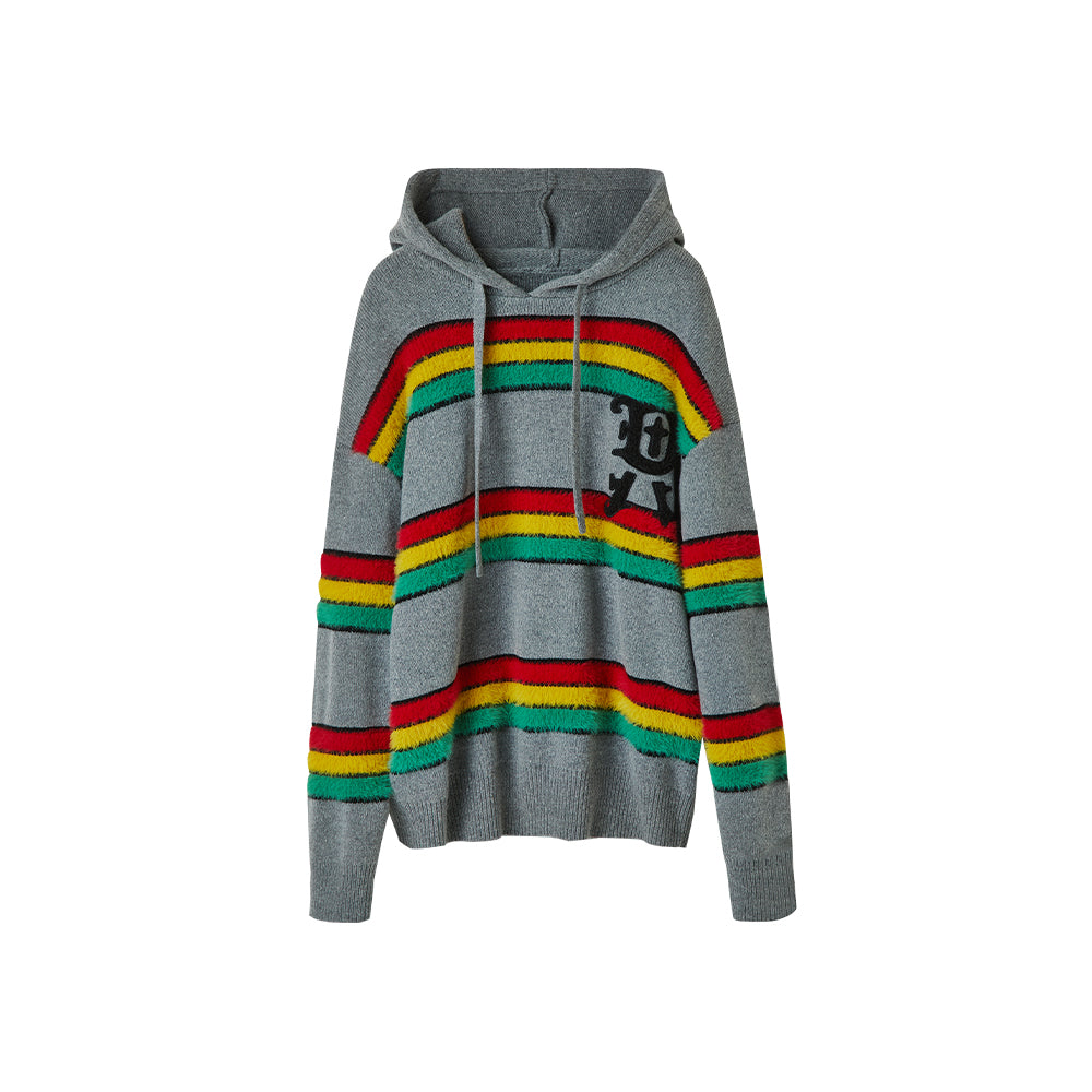 Nova Rainbow Contrast Hoodie Sweater