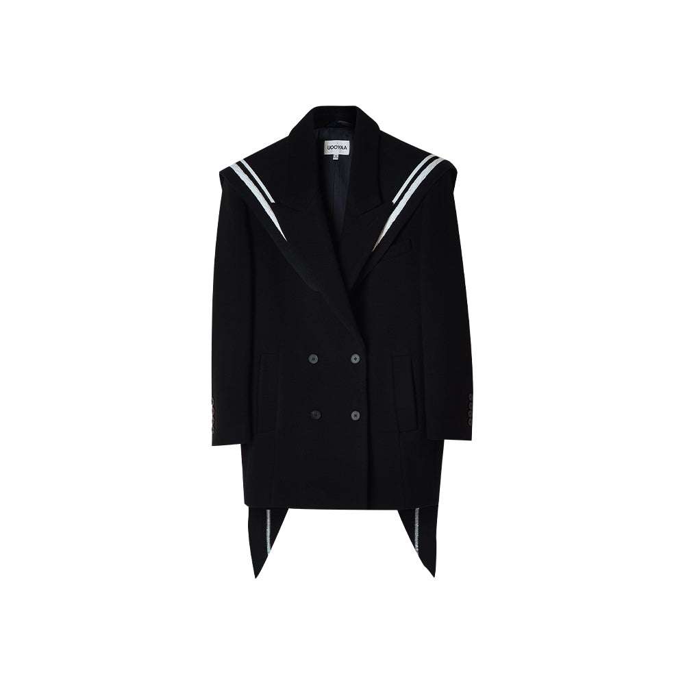 Sailor Collar Cape Coat