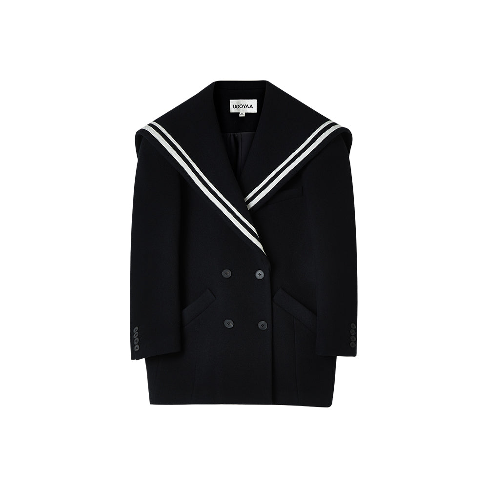 Sailor Collar Oversized Blazer