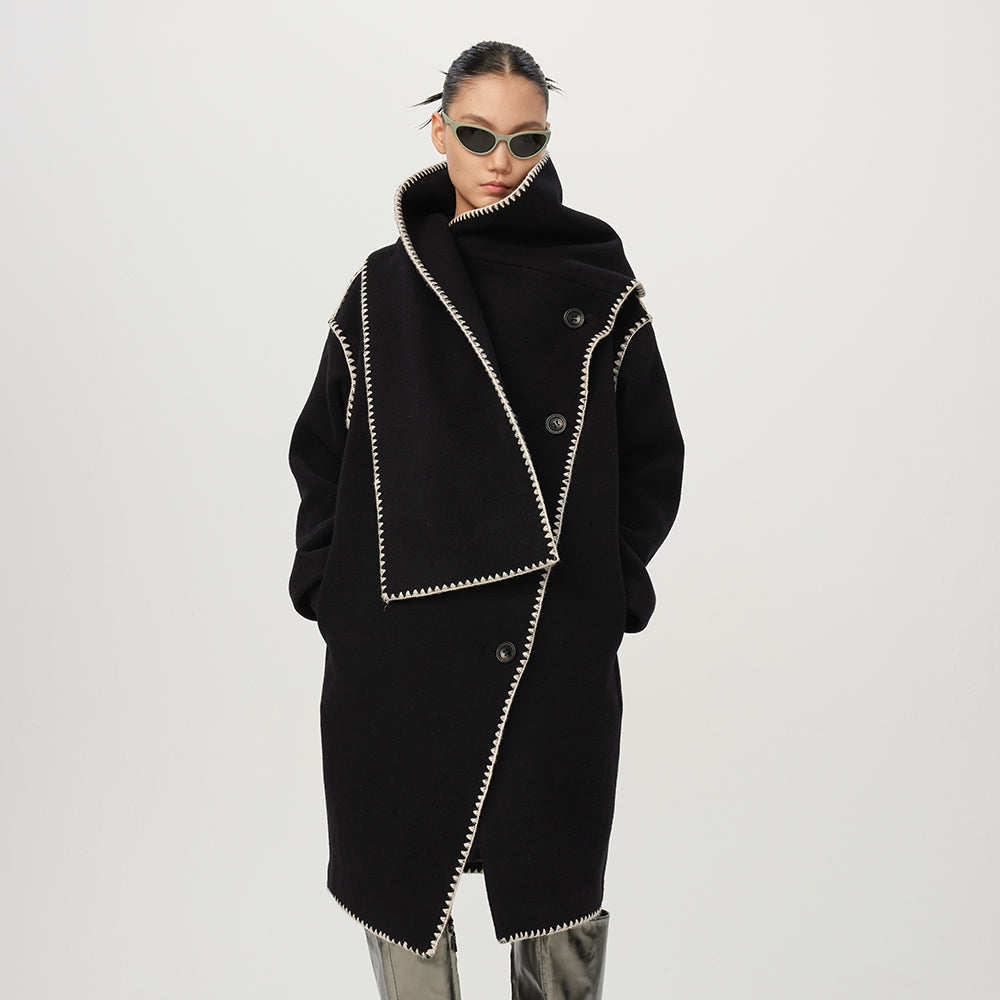 Shawl Two-way Long Coat