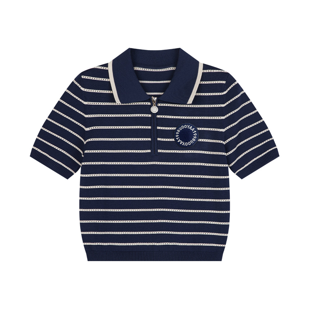 Striped Navy Polo Shirt